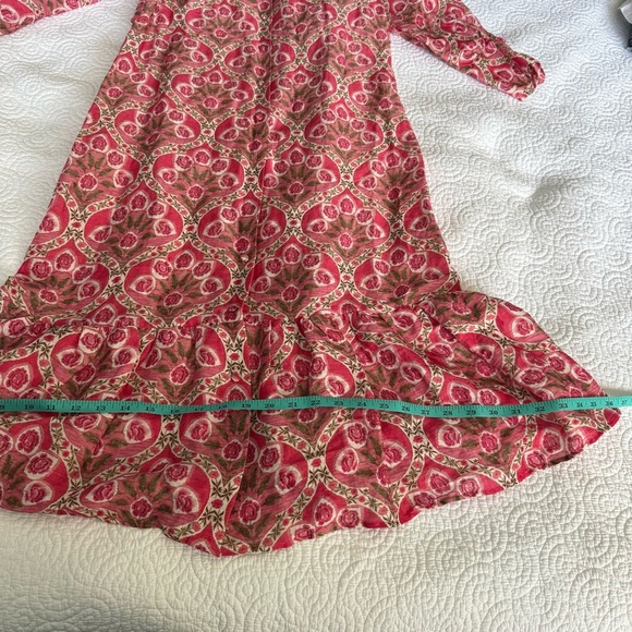 Zara Pink and White Ruffled Tiered Sundress - Picture 13 of 16